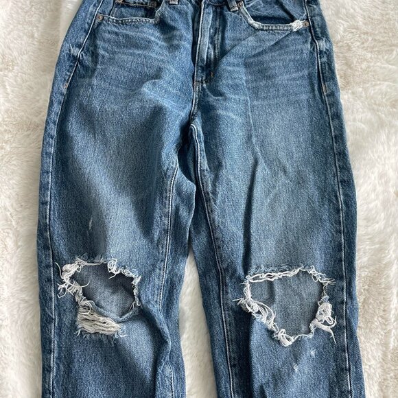 Straight Ripped Jeans - Picture 2 of 3